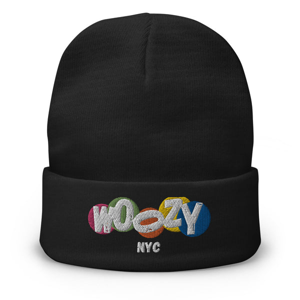 Woozy NYC Embroidered Beanie